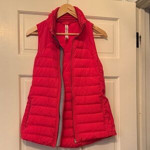 Lululemon Athletica Bright pink Puffer Vest